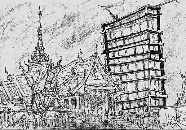 Wat and High Rise