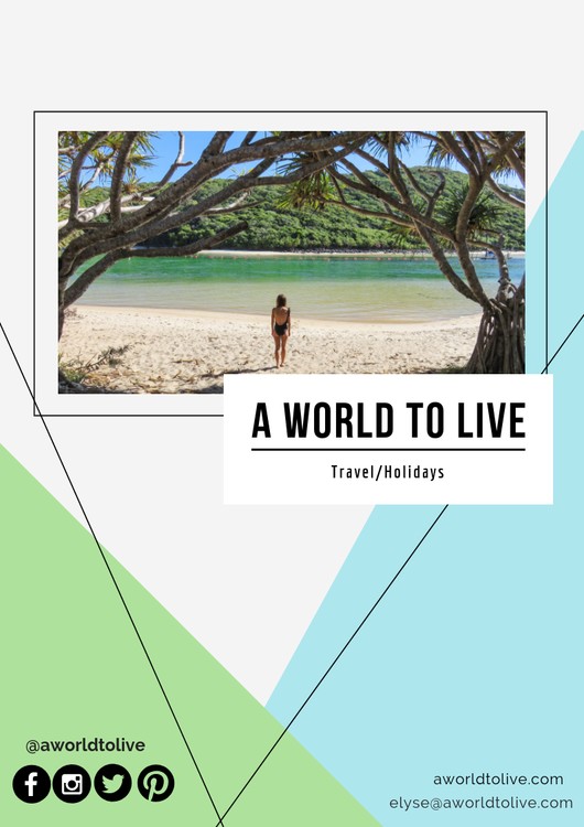 Green and Blue Travel Media Kit
