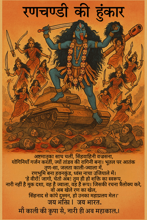 Operation Sindoor Art Poster Videh Agnihotri 