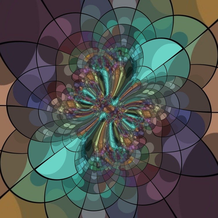 Lined Mosaic Twist Geometric Abstract Blur Design ~ 12.11.24.10