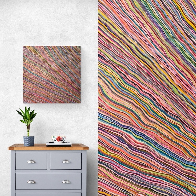 Striped painting by Alyona Judina