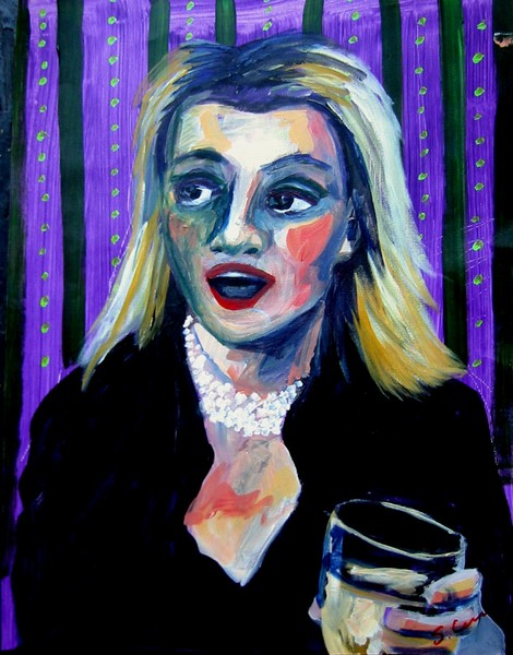 Woman with White Wine