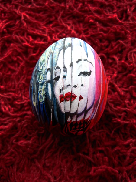 MDNA Hand Painted Easter Egg