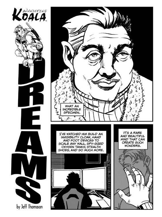 Wandering Koala 2: Dreams page 1 bw