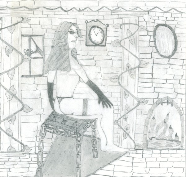 girl setting
