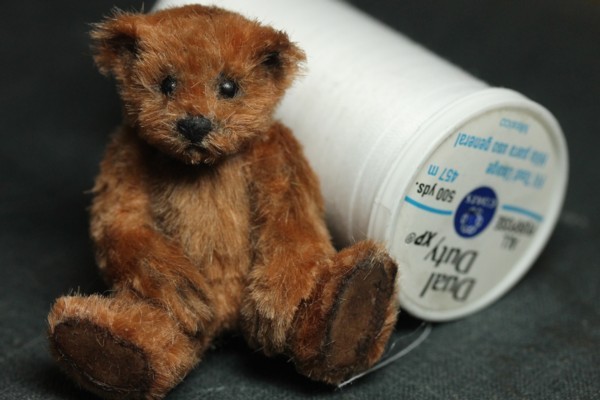 Miniature Sculpted Teddy Bear 1 1/2