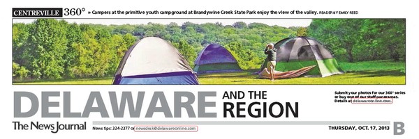 129th News Journal Panorama-Wilderness Tents