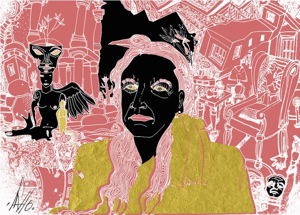 crow in the hair of my shaman