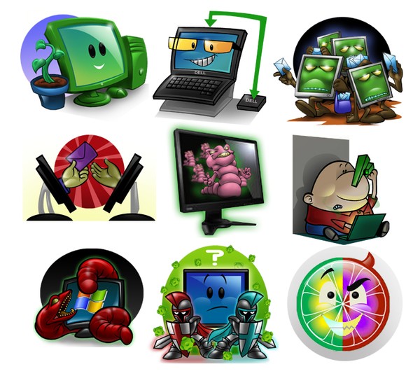 Computer related icons