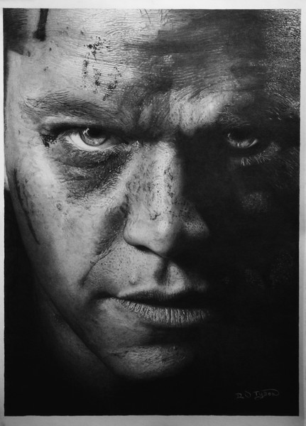 Jason Bourne Pencil Drawing