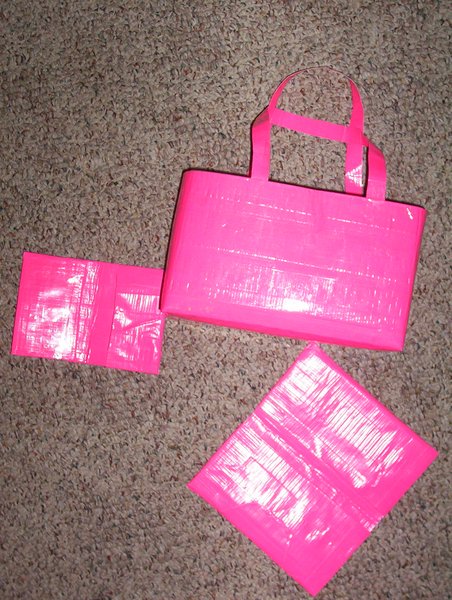 Duct Tape hand bag pink