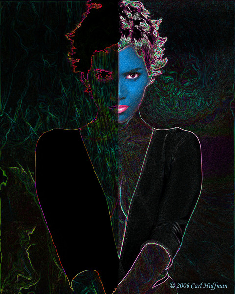 Halle in Blue Face
