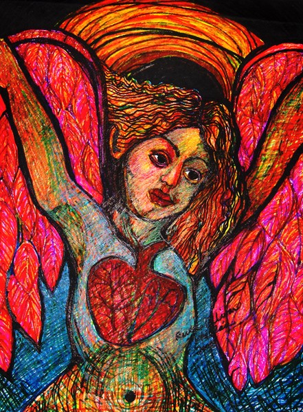 Red Heart Angel