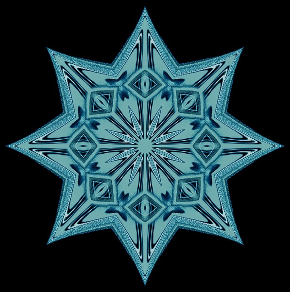 Kaleidoscope Star (Blue)