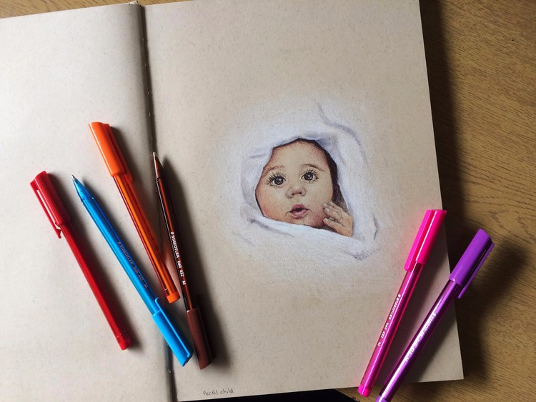 Persil Baby Advert in ball point pens