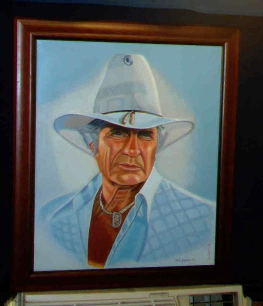 Tribute to Jock Ewing Painting on Dallas