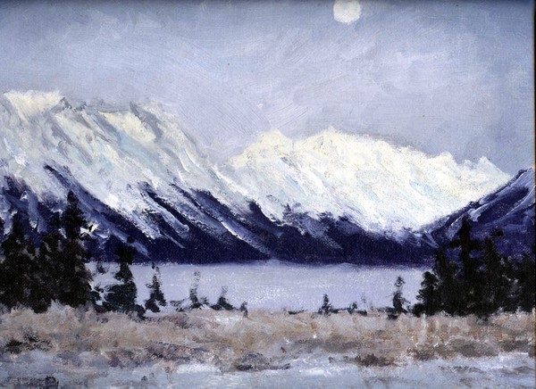 Alaskan Midnight sun painted at 13 years old