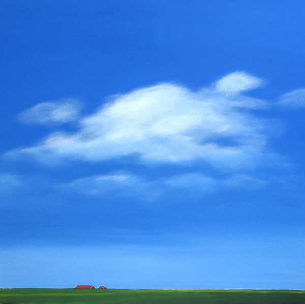 blue sky in springtime
