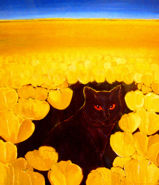Quorum in a golden tulip field.