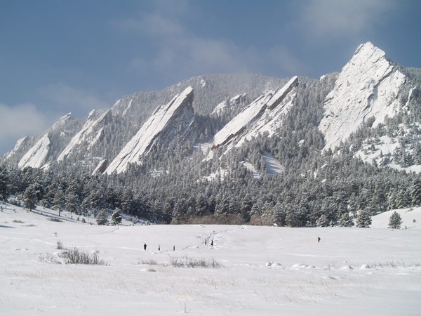 March Blizzard Brings Beauty to Boulder Flatirons