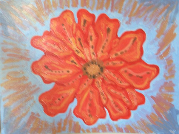 flower in orange 1