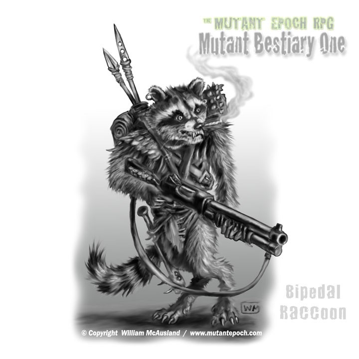 Bipedal Raccoon