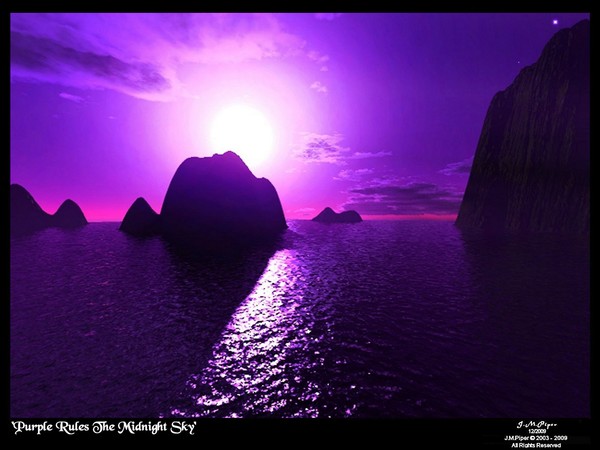 Purple Rules The Midnight Sky