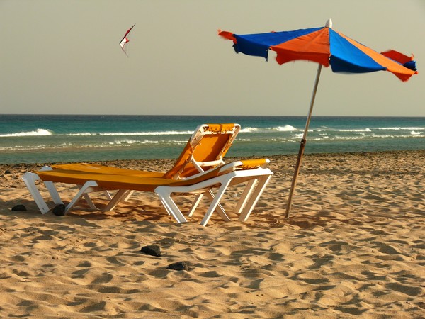 deck chair on the beach