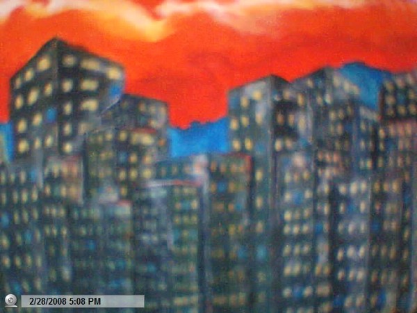 the city under the sunset