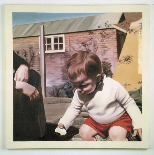 (BIG PAINTING of a tiny photo)