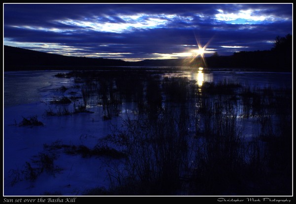 December sunset NY