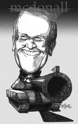 Donald Rumsfeld caricature