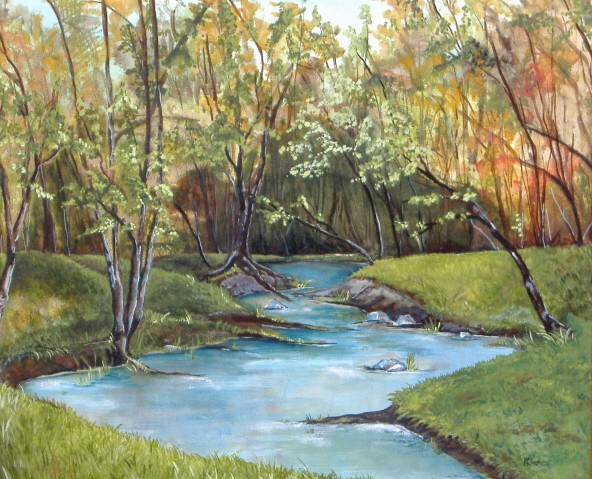 Indiana summer stream