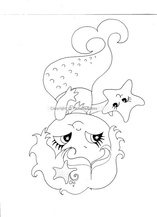 Cute Sea shorthair Mermaid