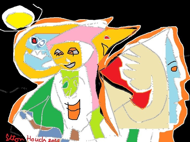 INSANITY IS A CRUEL TASKMASTER,,,,C) 2020 ELTON HOUCK