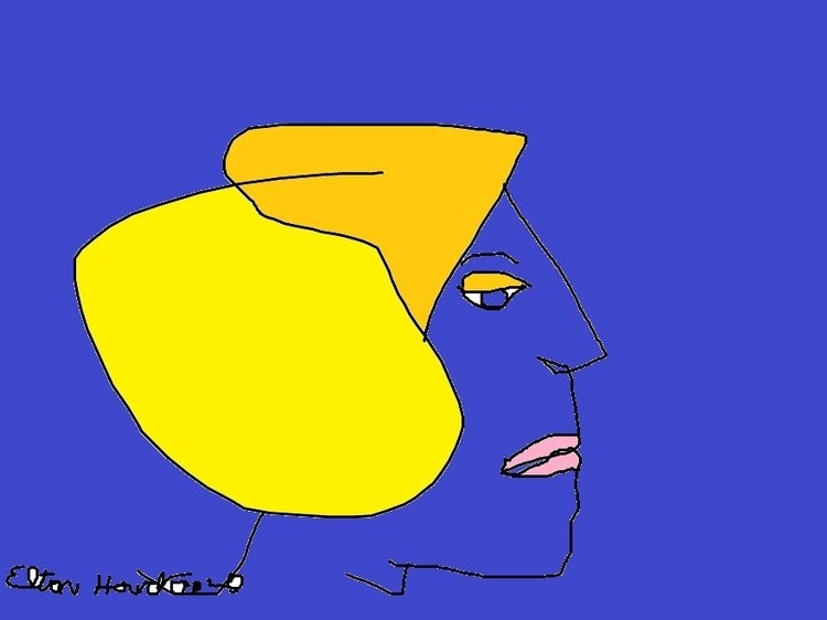 2 minute art-Color My World  Misty Blue...(c) 2020..Elton Houck..digital--HIT SONGS-- ART...