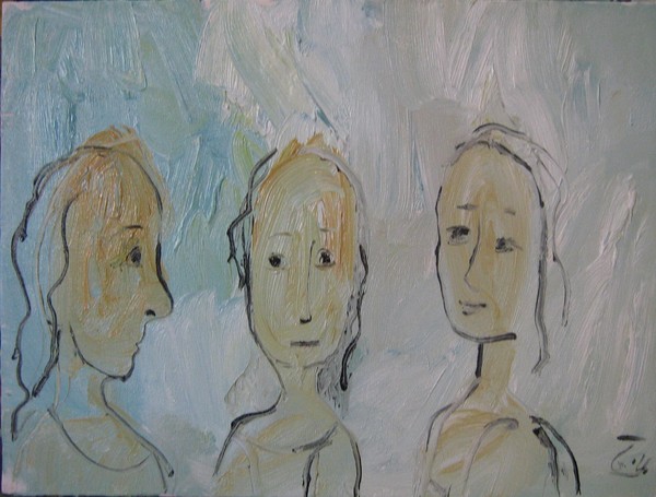 three woman portrait -moods -inner