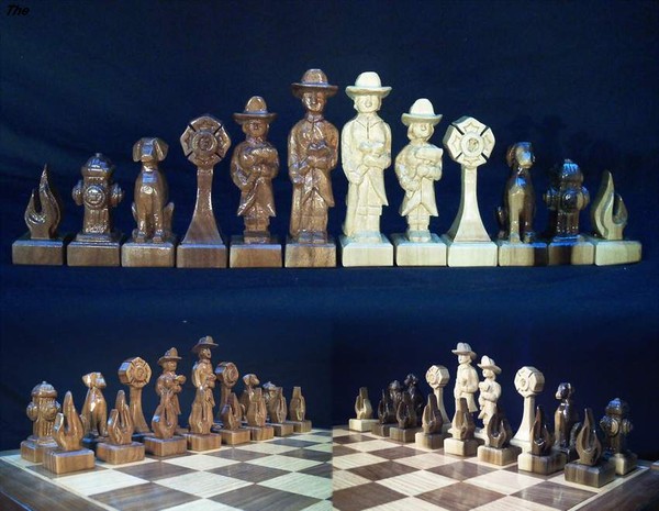 The Firefighter's Chess Set