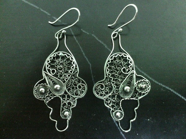Silver Earrings_Filigree