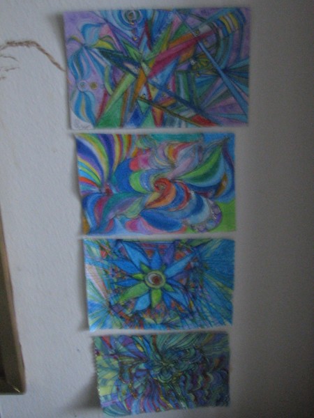 collection of 4 artcards...