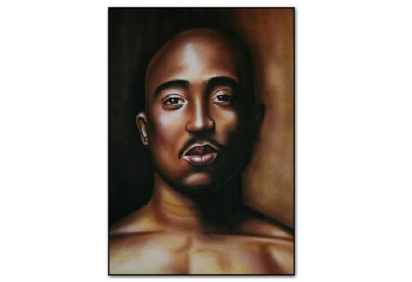 Tupac Shakur Airbrush Portrait
