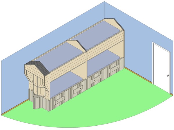 mobile home trailer bunk bed