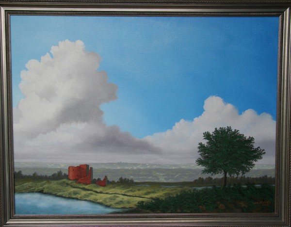 Gaunt castle in the UK, painted in Netherlands