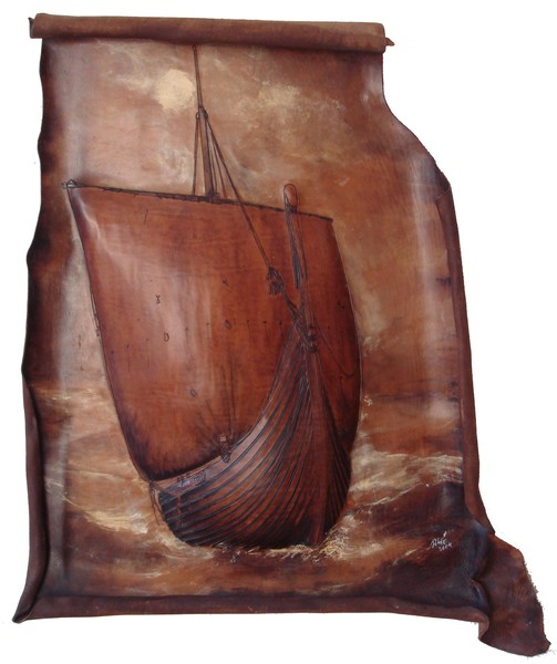 Vikings sailing ship