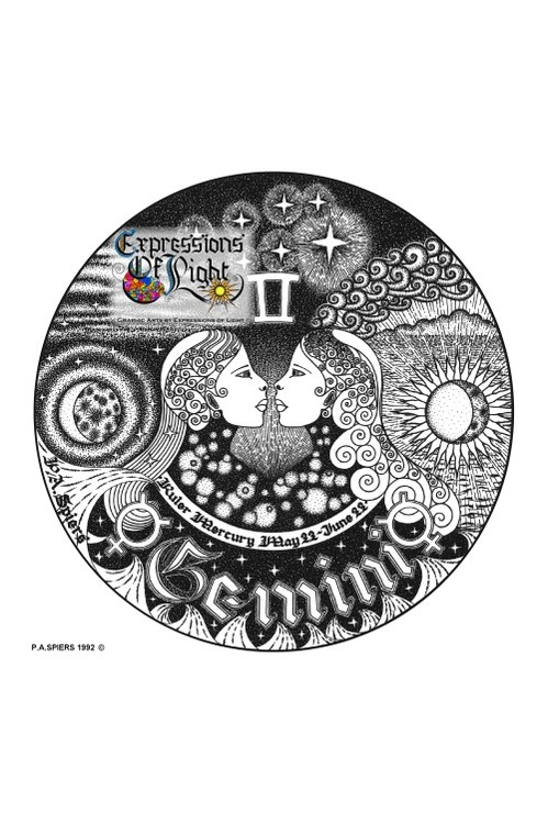 ExpoLight-Graphic-Arts-Zodiac-1992-0003-Gemini (Pen-&-Ink-Mono-SP)