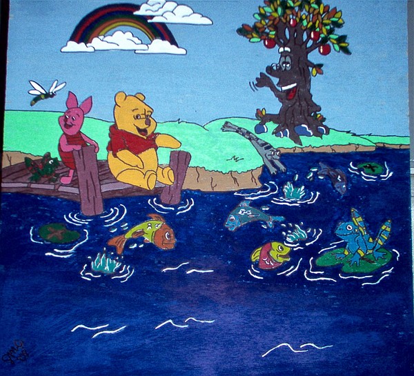 pooh fishing