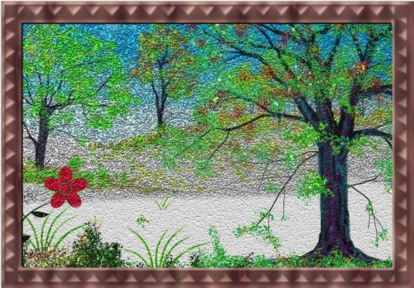 1st Landscape - digiart using ArtRage program (c.