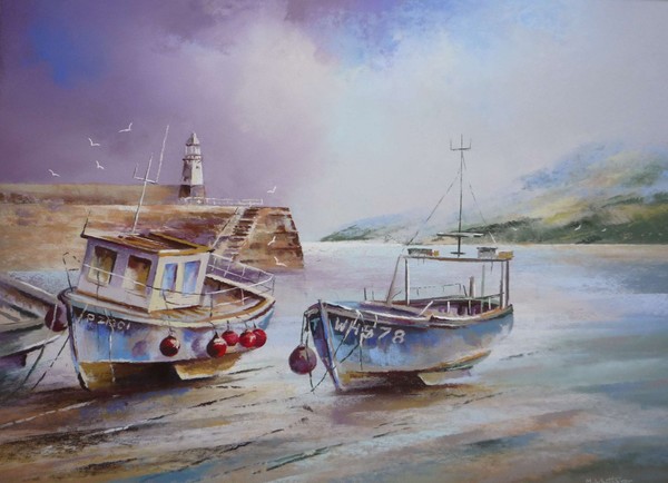 St.Ives fishing boats,Cornwall