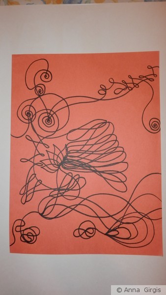 unfinished 1st layer drawing