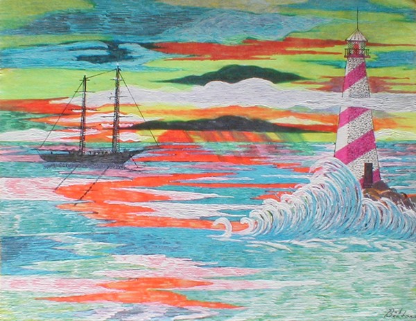 Ship at anchor